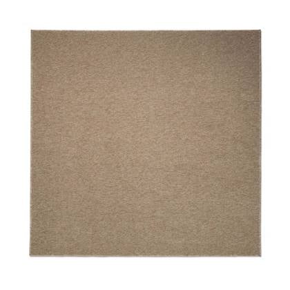 Tapeso Vierkant vloerkleed Lush - beige - 100x100 cm