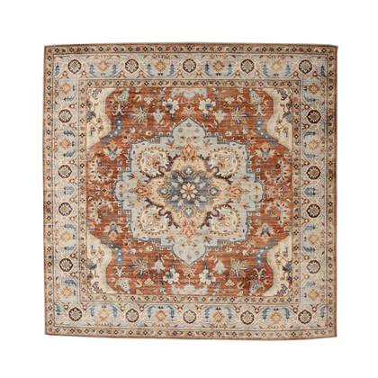 Heritaged Buitenkleed vierkant Vintage - Valenca Fino terracotta - Antraciet