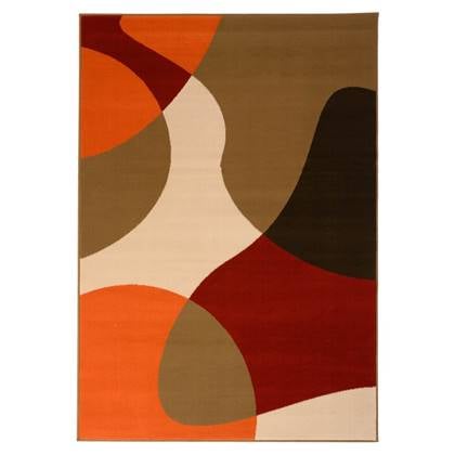 Tapeso Abstract vloerkleed - Ease Nova terra - 160x230 cm Antraciet