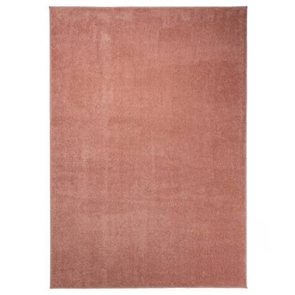 Tapeso Laagpolig vloerkleed Fine - roze - 100x300 cm