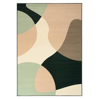 Tapeso Abstract vloerkleed - Ease Nova - 200x300 cm Groen