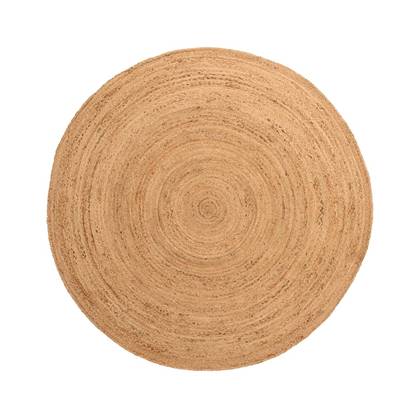 Boho&me Jute vloerkleed rond - Boho & me - naturel - 240 cm rond Crème