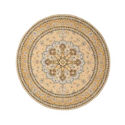 Rond Vintage buitenkleed - Valenca Nova geel 230 cm rond