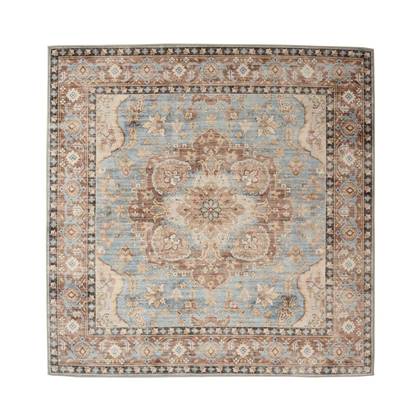 Buitenkleed vierkant Vintage - Valenca Fino lichtblauw 230x230 cm