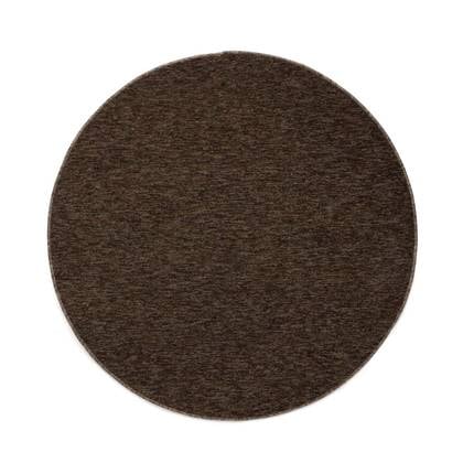 Tapeso Rond vloerkleed Lush - bruin - 100 cm rond