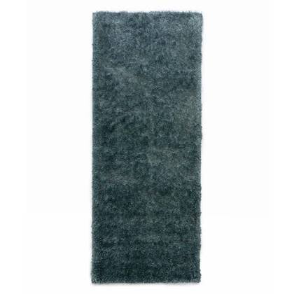 Hoogpolige loper velvet - Posh blauw 80x200 cm