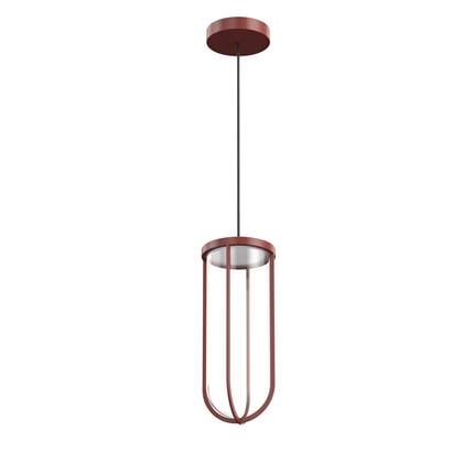 Flos In Vitro hanglamp LED Ø18 outdoor terracotta Rood