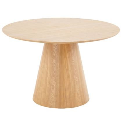 Giga Meubel - Eettafel Rond - Naturel - 120x120x75cm - Fynn Bruin