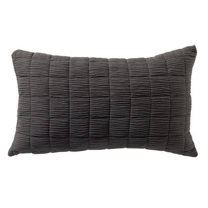 Dutch Decor sierkussen REZA - 30x50 cm Charcoal Gray Grijs