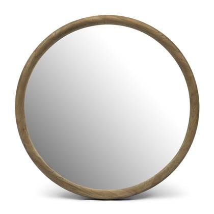 Rivièra Maison - Elegante Spiegelschijf in natuurlijke tinten van gerecycled elzenhout met een diepte van 6 cm