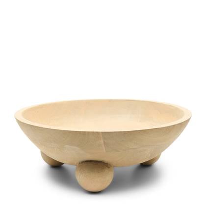 Riviera Maison Fruitschaal rond Naturel - Veneto Decoratieschaal Hout