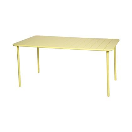 sweeek - Metalen tuintafel 6-8 zitplaatsen, amelia 160x90xh725cm