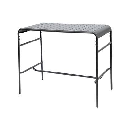 sweeek - 4-persoons metalen tuintafel, amelia 120 x 70cm x 95cm