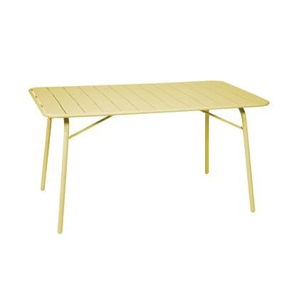 sweeek - 4-persoons metalen opvouwbare tuintafel, amelia 141,2 x 80 x 72,5cm