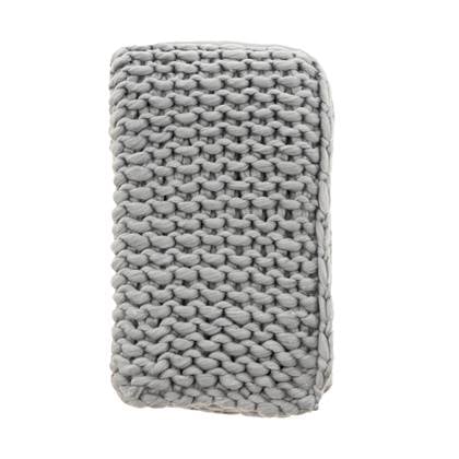 Nest living Verena plaid grijs - 170 x 130 cm
