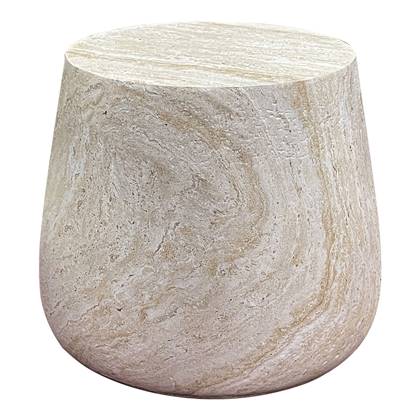 House Nordic  Sidetable Fiberclay Naturel - 47,5x47,5x41cm - Bonn