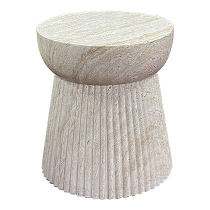 House Nordic  Sidetable Fiberclay Naturel - 37x37x43cm - Bonn