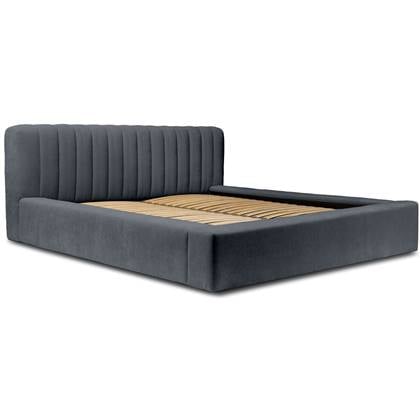 Trae Mobler Como 160 x 200 cm Gestoffeerd Bed Donkerblauw