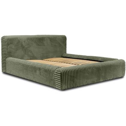 Trae Mobler Hana 180 x 200 cm Gestoffeerd Bed Olijfgroen