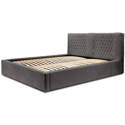 Trae Mobler Montana 160 x 200 cm Gestoffeerd Bed Donkergrijs