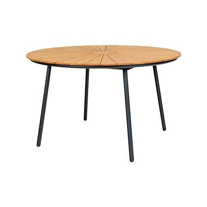 Artichok Matteo Tuintafel Bruin - Rond - 130 cm - Metaal & Teakhout