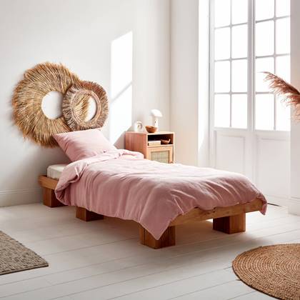 sweeek - 2-persoons roze katoenen bedlinnenset, alix