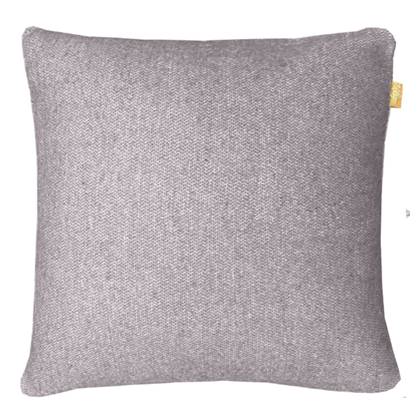 Magic violet double faced recycled wool square cushion