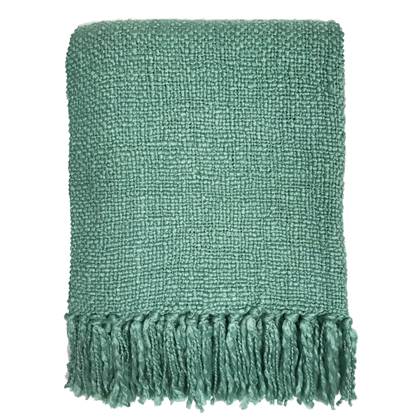 Malagoon Solid Plaid 125 x 150 cm - Misty Green Groen