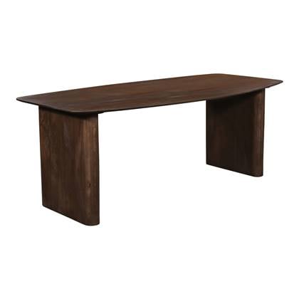 Giga Meubel - Eettafel Deens Ovaal 200cm - Walnoot Mangohout - Dai Bruin