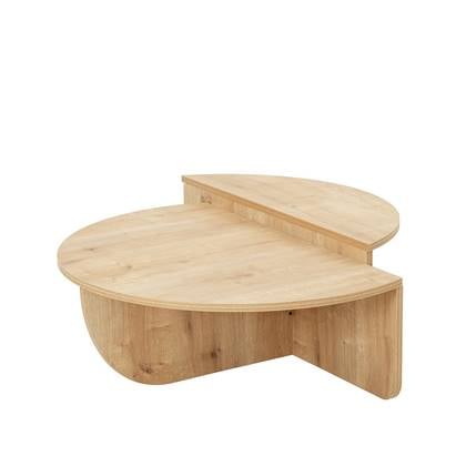 Giga Meubel - Salontafel Melamine Naturel Rond - Ø90x35cm - Podium