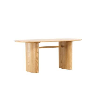 Fjôrd - Eettafel MDF Naturel Ovaal - 180x90x75cm - Isolde