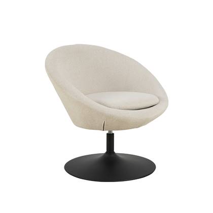 Rebellenclub Otta Fauteuil Met Draaivoet - Beige