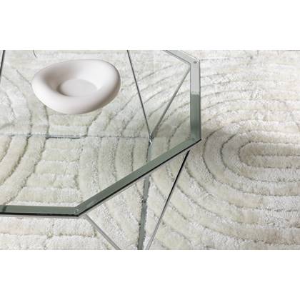 Fjôrd - Salontafel Österlen Zilver 100cm Glas Transparant