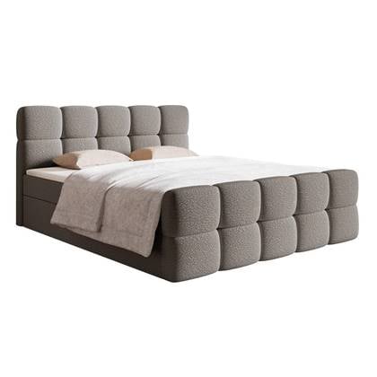 NADUVI Collection Chloe boxspring bouclé met opbergruimte 160 x 200cm