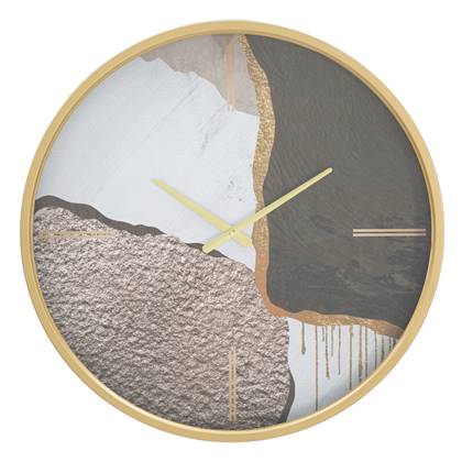 Wandklok Art Mix Rond Abstract Modern 60 cm