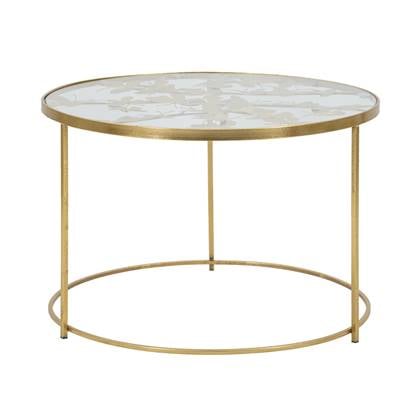 Mauro Ferretti Butterflies salontafel in metaal met vlinders Goud