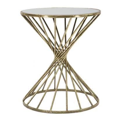 Mauro Ferretti Hypnos Tafel in metaal met spiegelblad Goud