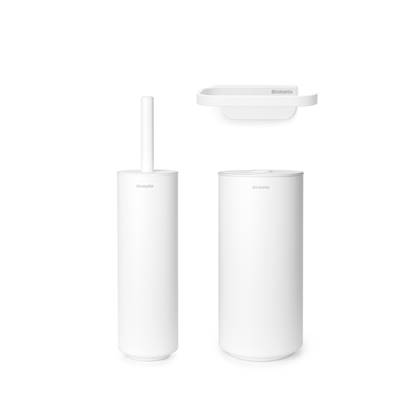 Brabantia MindSet toiletaccessoires, set van 3 - Mineral Fresh White