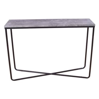 Fjôrd  Sidetable Zwart Betonlook 110cm - MDF - Palace