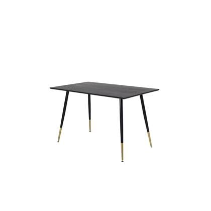 Fjôrd - Eettafel Zwart|Goud Ø115cm - MDF - Dipp