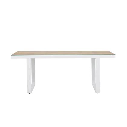 Fjôrd - Eettafel Wit 200cm - Aluminium - Merlo