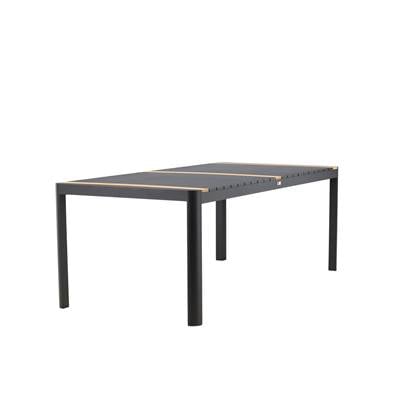 Fjôrd - Eettafel ZWart 200cm - Teakhout - Togo