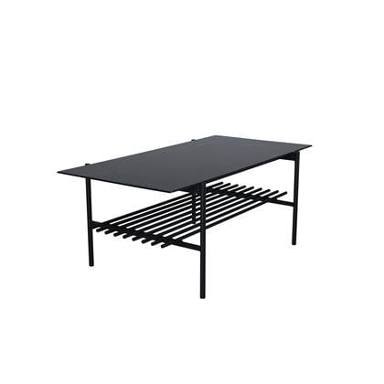 Fjôrd - Salontafel Zwart Marmer 120cm - Glas - Von