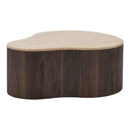 House Nordic - Salontafel Donkerbruin - 84x75x34cm - Cadiz