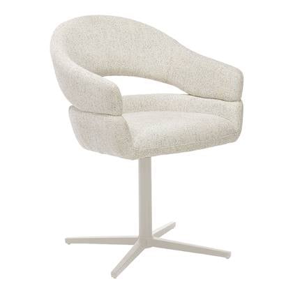 House Nordic - Eetkamerstoel Beige - Draaibaar - Dover - Set van 2