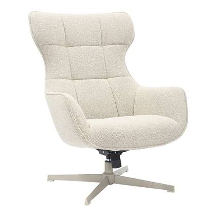 House Nordic - Fauteuil Beige Stof - Draaibaar - Turin