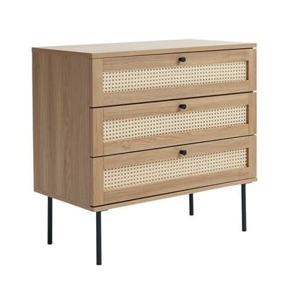 Rebellenclub Berley Dressoir met Lades - Eiken met Rattan