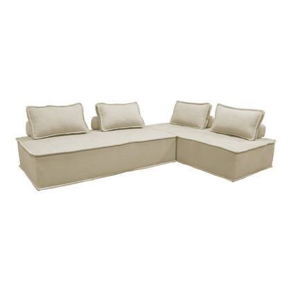 Sweeek  2-zits fauteuil DAO voor gestoffeerde modulair bank (Set van