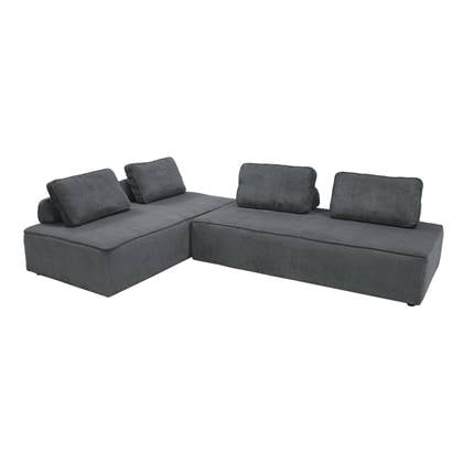 Sweeek  Module stoel voor modulaire 2-zits bank in ribfluweel (set