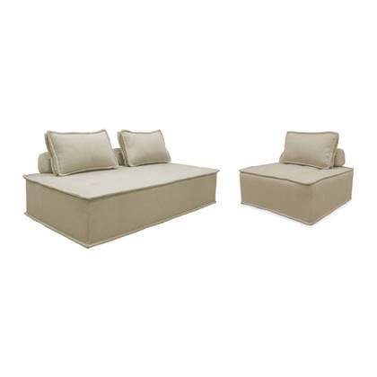 Sweeek  Dao Fauteuil en modulaire 2-zitsbank in stof